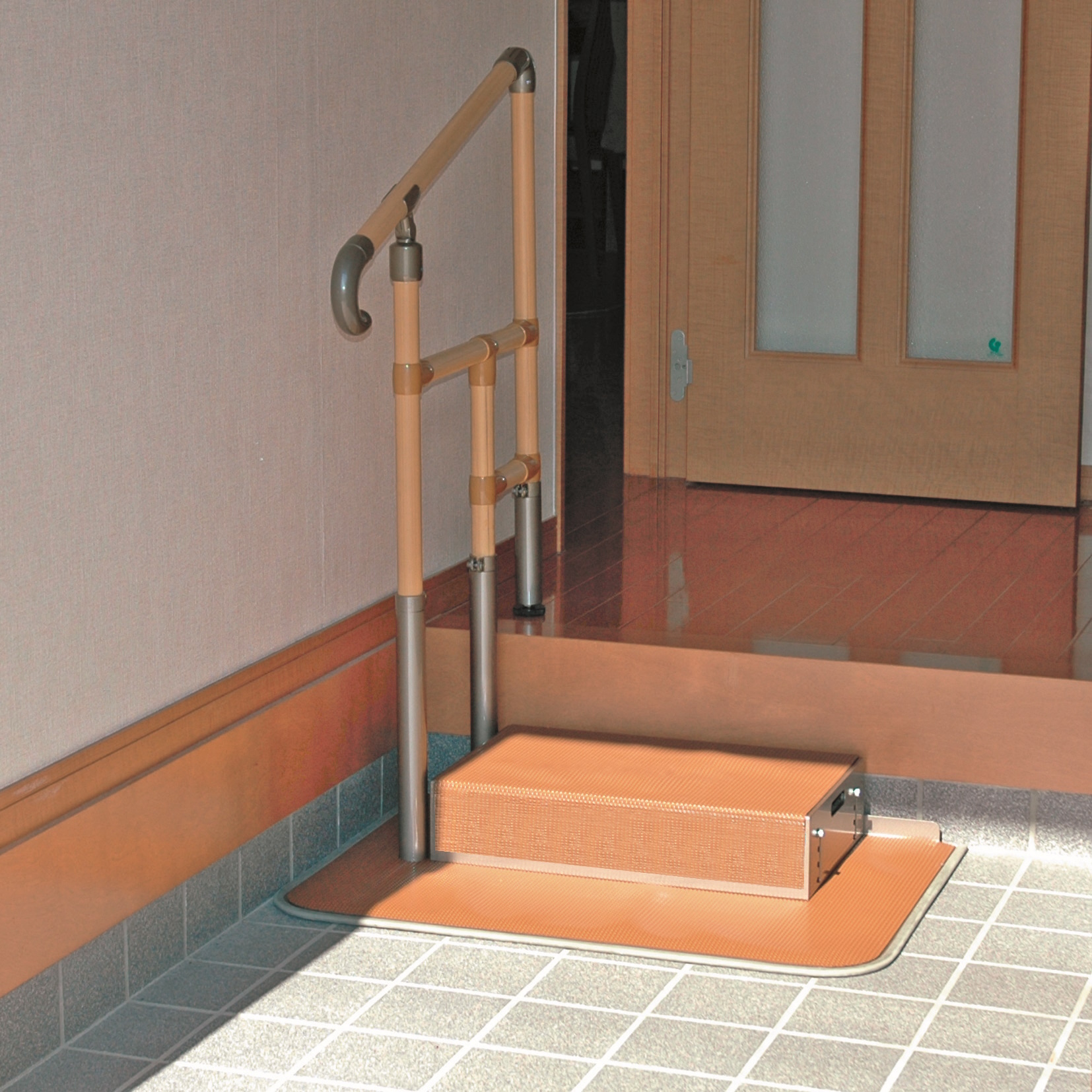 手すり付ステップ台ユニットタイプ